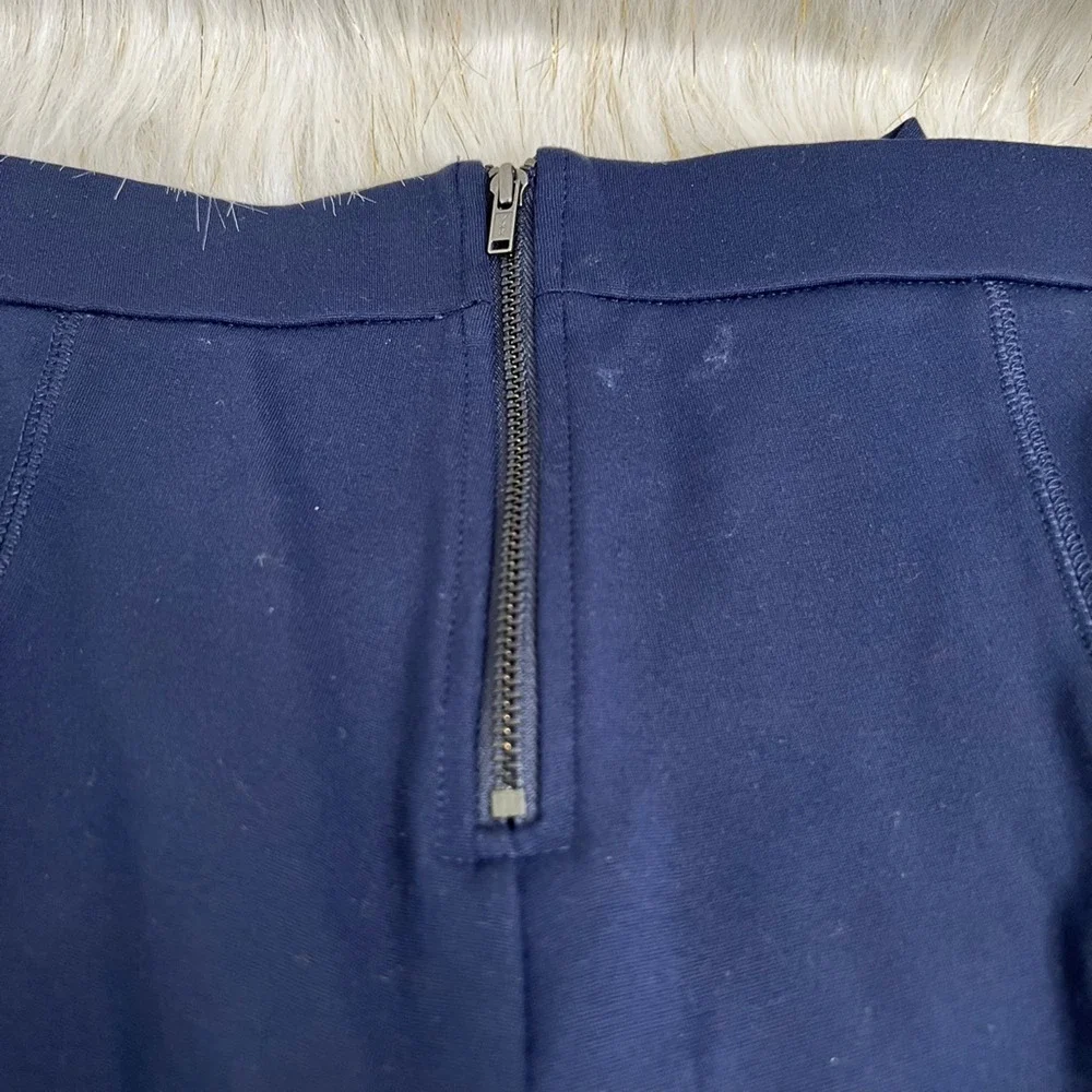 J.Crew Womens Pixie Cropped Skinny Pants Blue Low Rise Petites Medium PM New